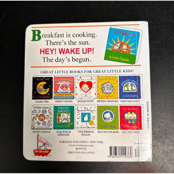 Sandra Boynton Board Book Set: Hey! Wake Up! Blue Hat Green Hat Moo Baa La La La - Picture 5 of 11